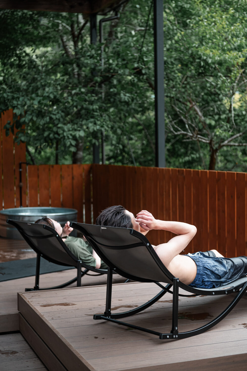 外気浴スペース